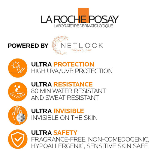 La Roche Posay Anthelios Ultra Fluid Invisible Face Sunscreen SPF 50+ Lotion 50Ml expiry 5/27
