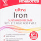 Iron Tablets Supplement, Boosts Energy, Vitality, Power and Immunity and Supports Against Anemia, Tiredness and Fatigue with Added Vitamin C Vitamin B12 and Folic Acid (Vitamin B9), Vitabiotics Ultra