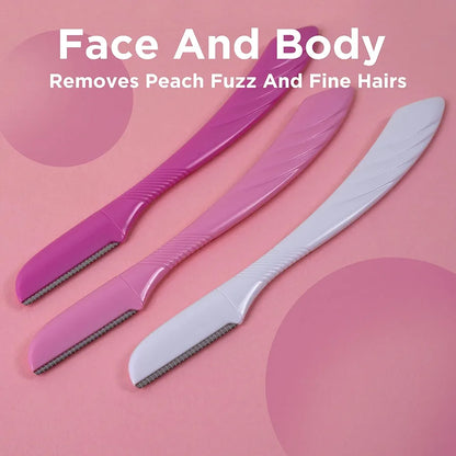 WILKINSON SWORD - Intuition Eyebrow Shaper for Women | Facial Hair Remover and Trimmer | Exfoliating Dermaplaning Tool | Pack of 3 Disposable Razors