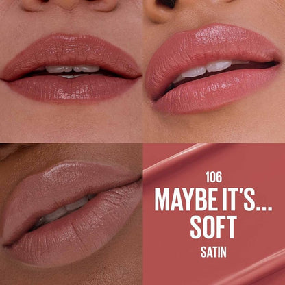 Maybelline Moisturizing Serum Satin Lipstick 106 Maybe It’s...Soft