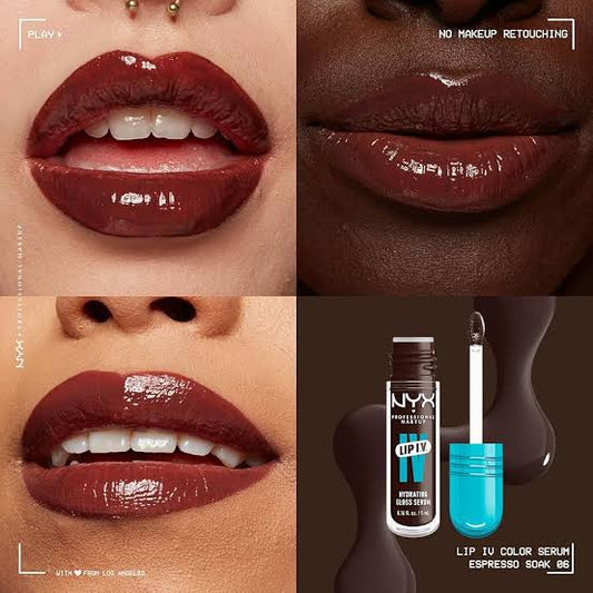 NYX Professional Makeup Lip I.V. Hydrating Gloss Stain espresso soak 06