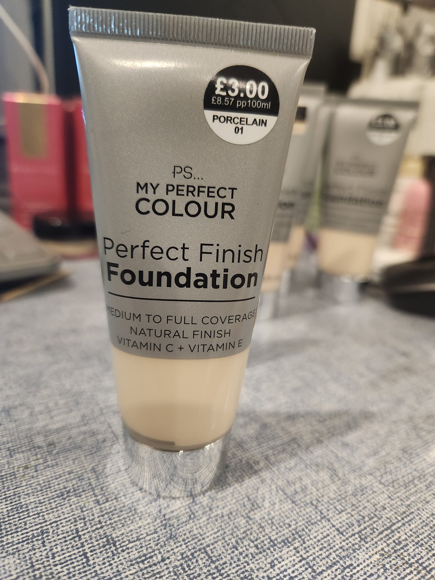 Primark my perfect colour perfect finish foundation 1 porcelain