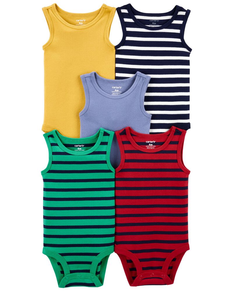 Carters Baby 5-Pack Sleeveless Bodysuits