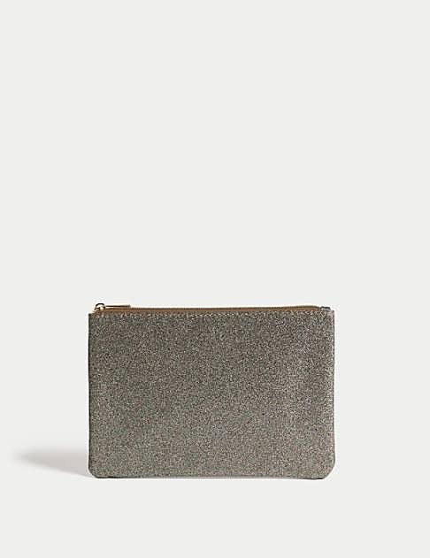 Marks n Spencer makeup bag glitter