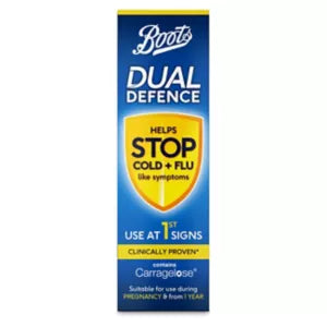 Boots Dual Defence Nasal Spray 20ml expiry 8/28