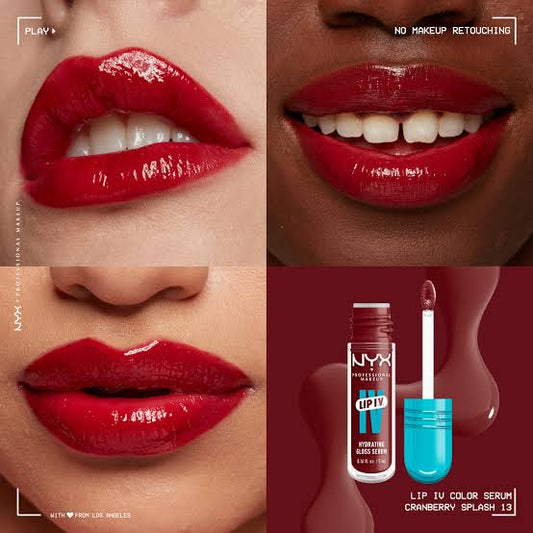 NYX Professional Makeup Lip I.V. Hydrating Gloss Stain - cranberry splash 13