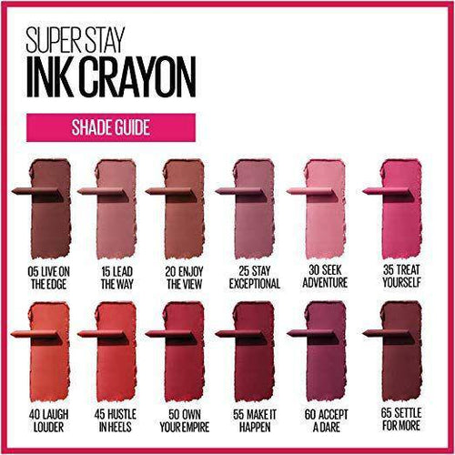 Maybelline Superstay Ink Crayon Lipstick 15 Lead The Way