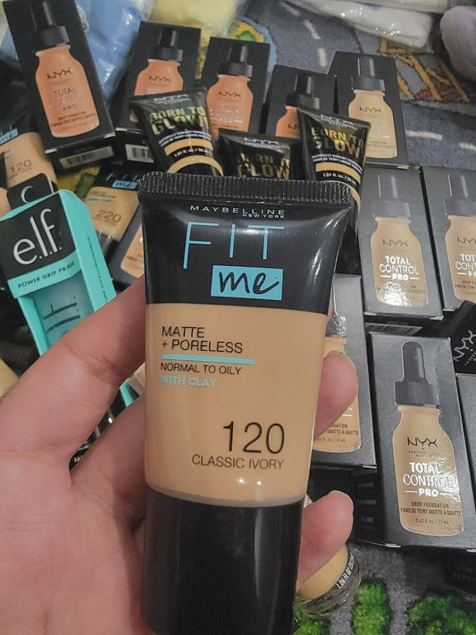 Maybelline fit me foundation matte poreless classic ivory 120