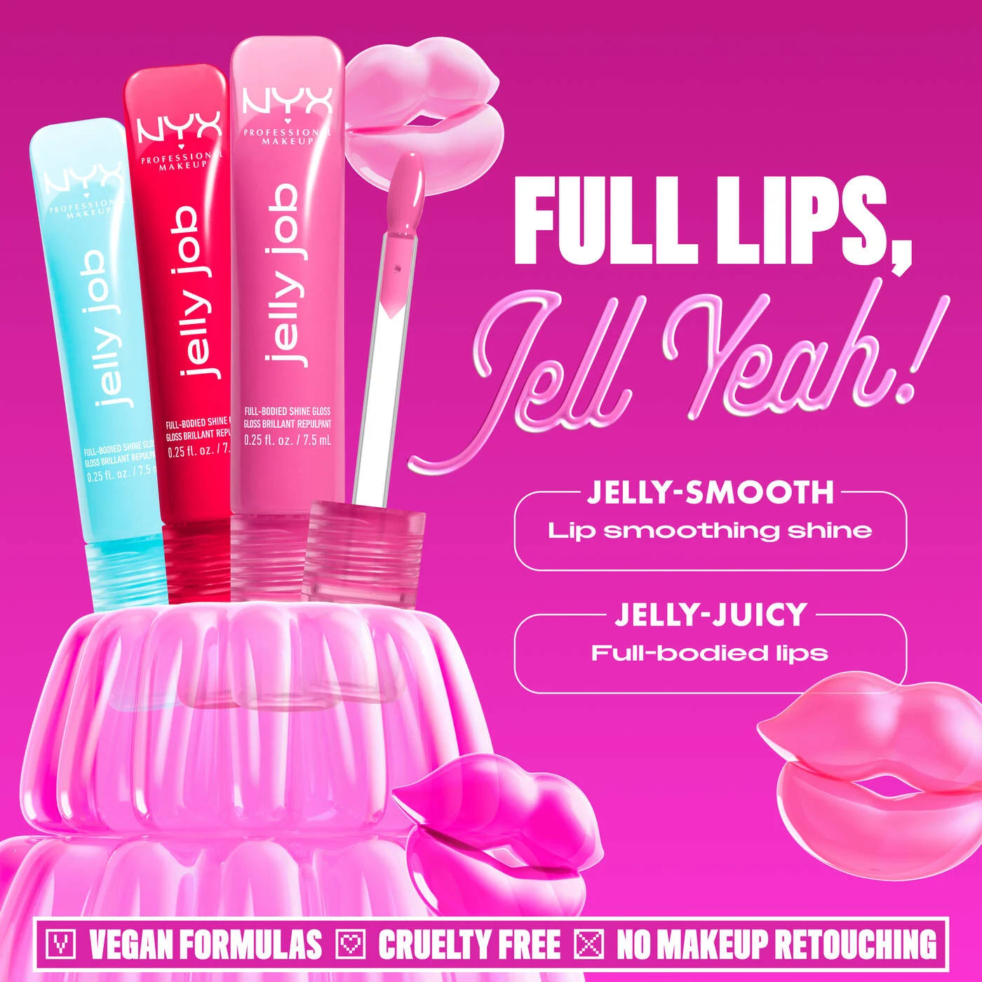 NYX Jelly Job Full Bodied Shine Gloss 05 honey it's jelly