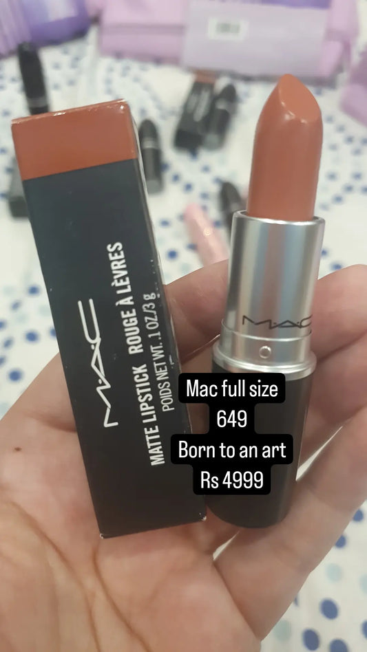 Mac matte lipstick shade born to an art
