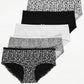 George women  Floral Picot Trim Short Briefs 5 Pack