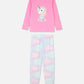 Primark Uk  fleece top pyjama pj set girls unicorn