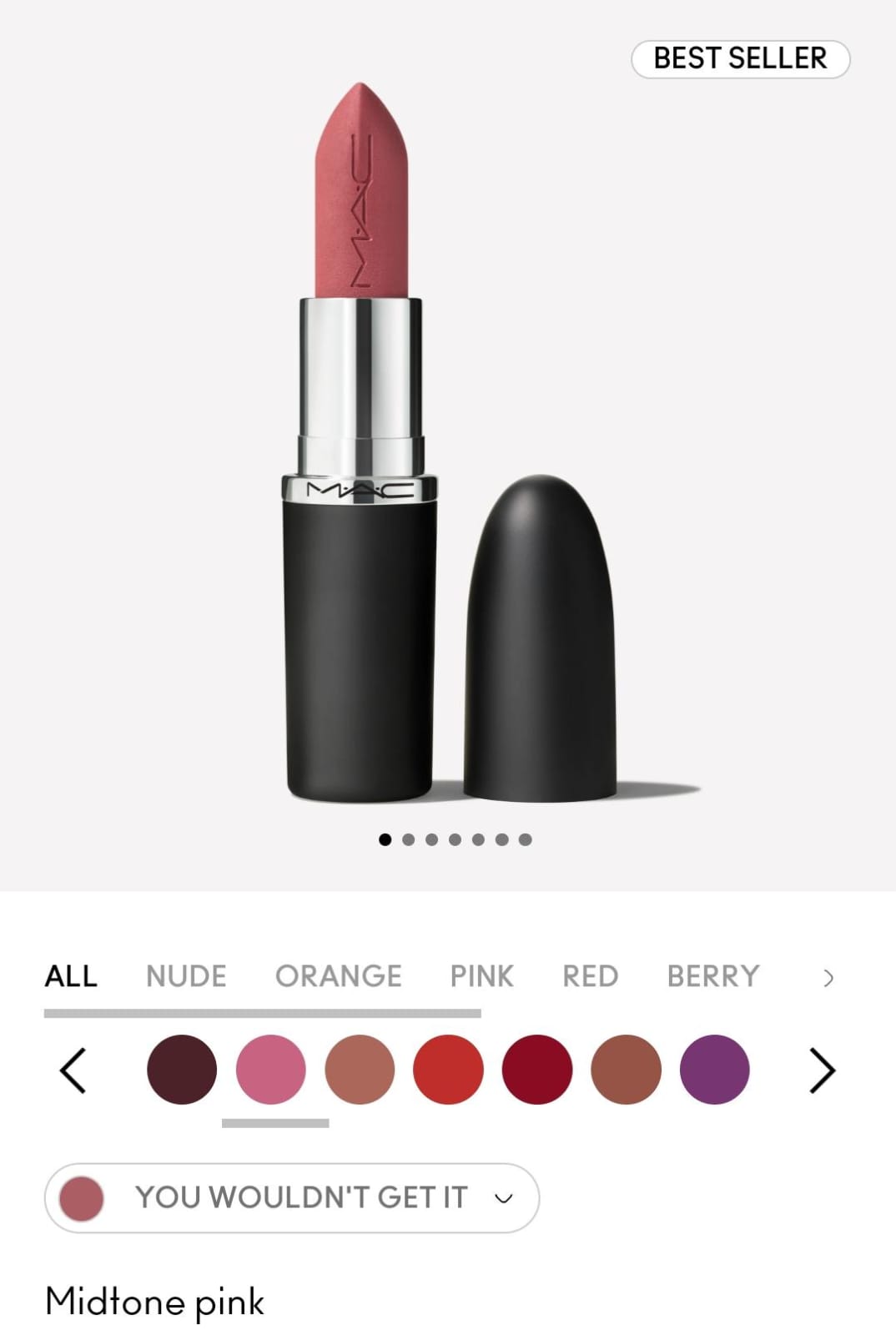 M·A·CXIMAL SILKY MATTE LIPSTICK you wouldn't get it 648