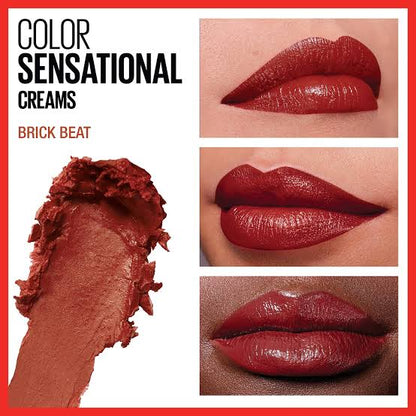 Maybelline color sensational cream lipstick 122 brick beat