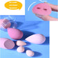 7 PCs Pink Series Multi-color Makeup Sponge Set, Foundation Blending Beauty Blender, Flawless for Liquid Creams and Powders