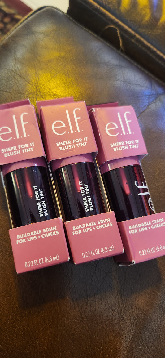 Elf- Sheer For It Blush Tint lips + cheeks plums up