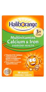 Haliborange Multivitamins with Calcium and Iron for Kids Chewable Tablets (30) bought from boots uk