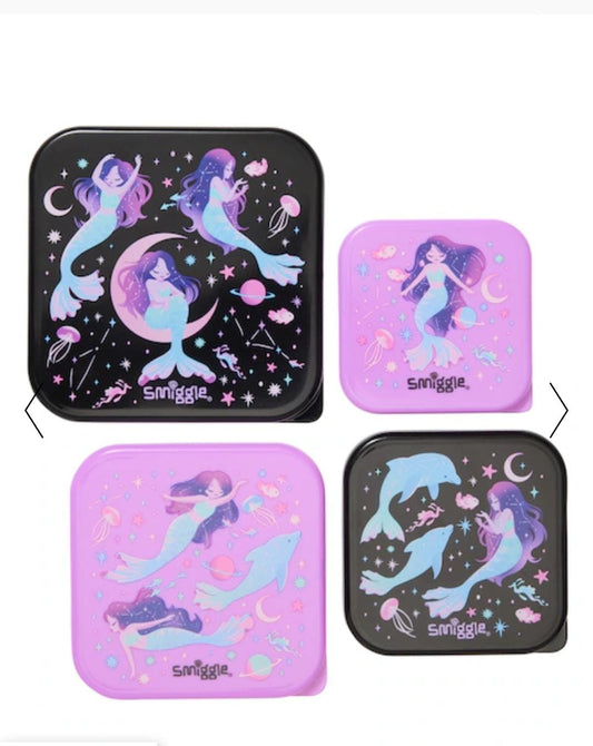 Smiggle Uk lunch box set of 4