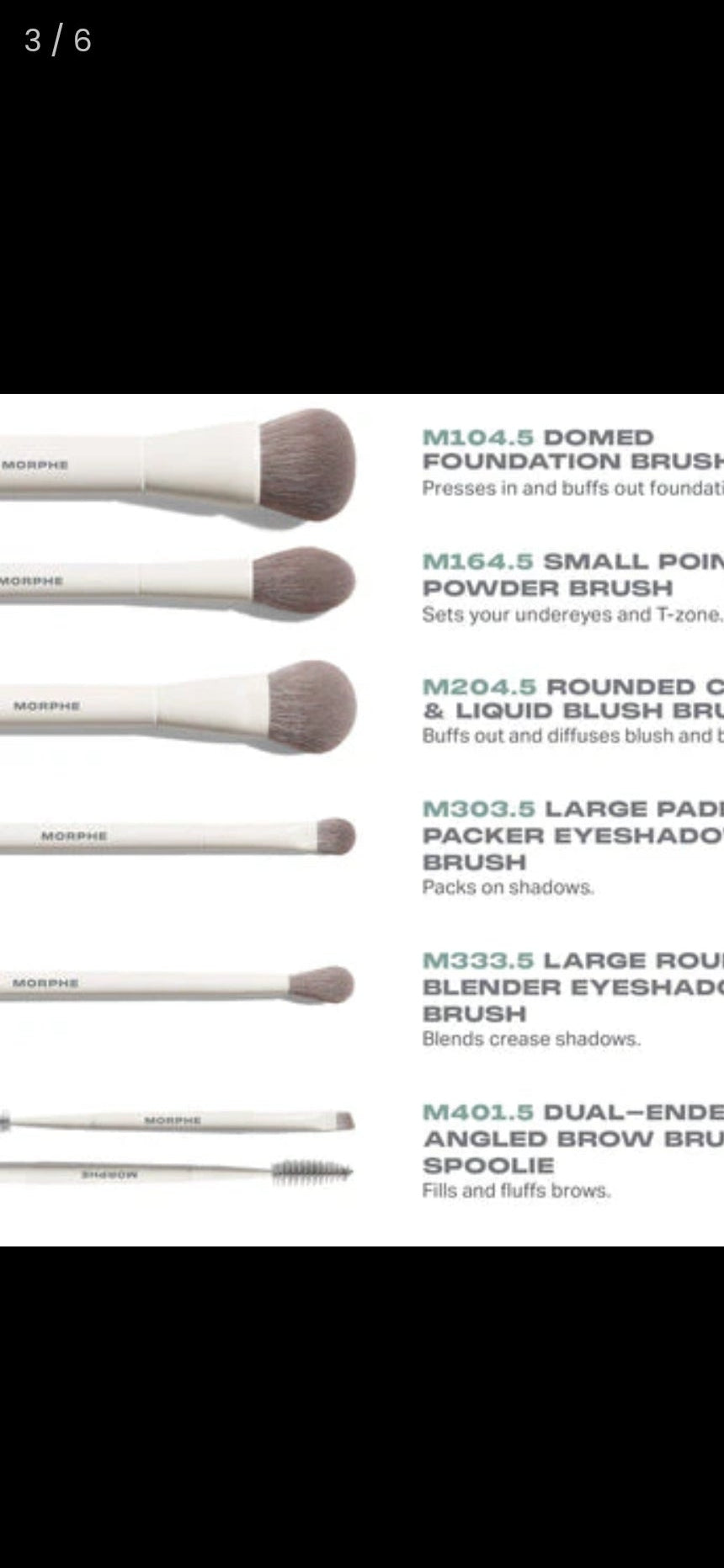 Morphe Along for the Glide 6-Piece Travel Brush Set