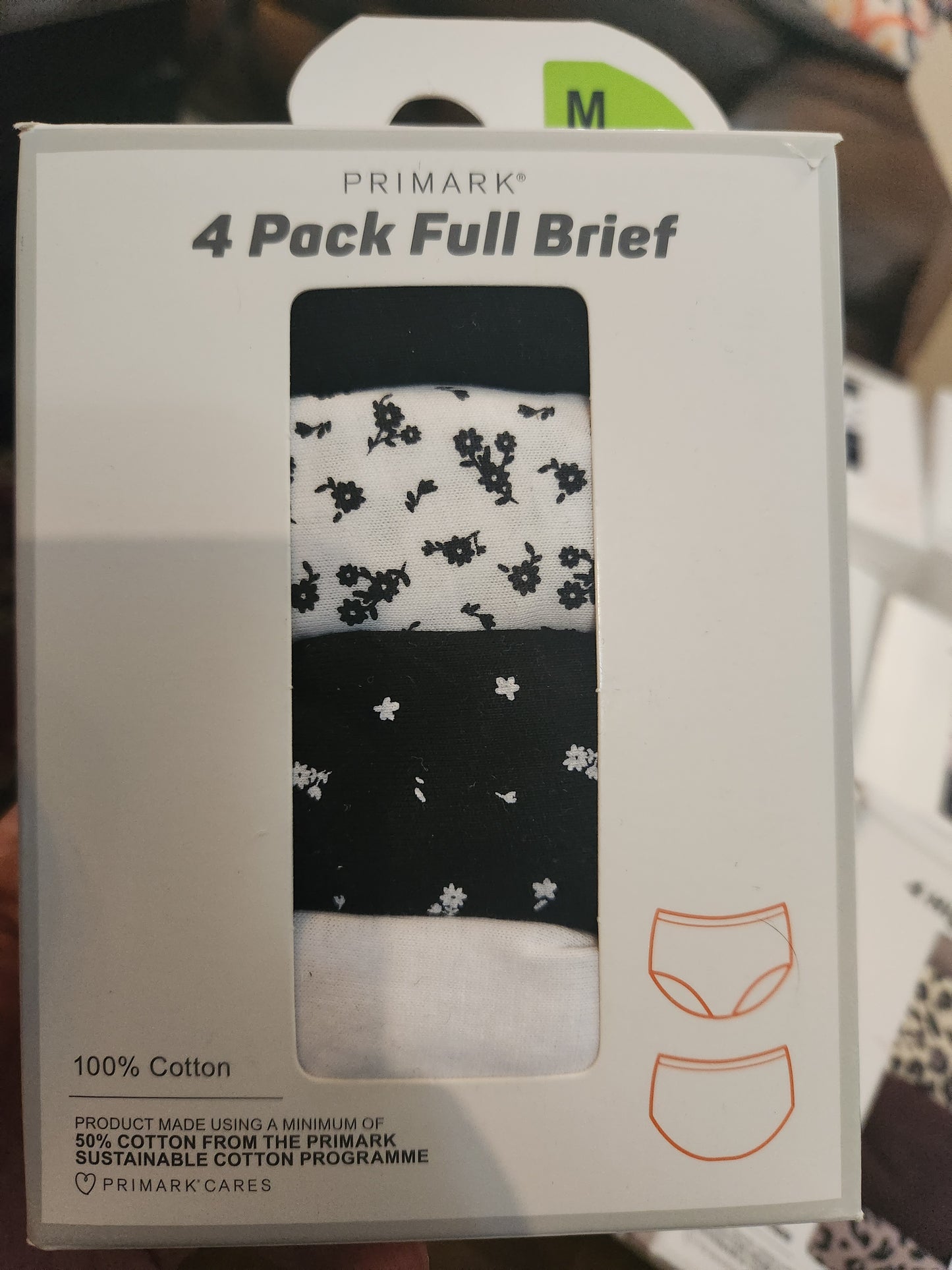 Primark ladies 4 pack underwears full breifs