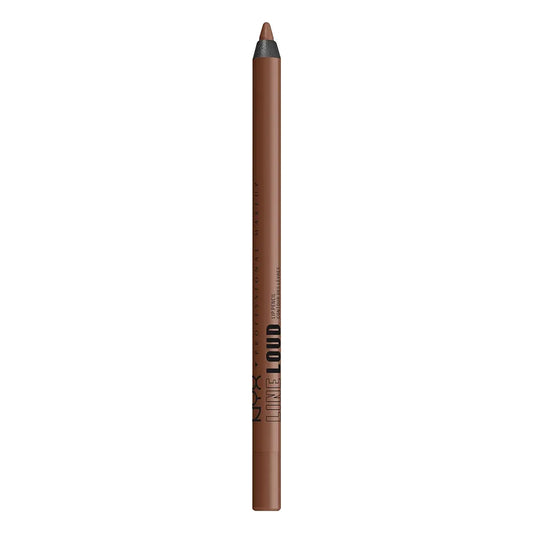 NYX PROFESSIONAL MAKEUP Line Loud Lip Liner, Longwear and Pigmented Lip Pencil with Jojoba Oil & Vitamin E - Total Baller (Rich Warm Brown)