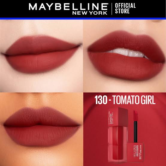 Maybelline Super Stay Teddy Blurred Lip Tint- 130 tomato girl