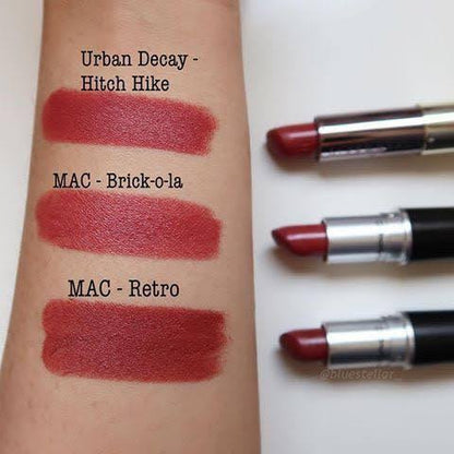 MAC amplified creme Lipstick - brick-o-La 102