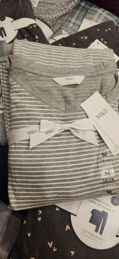 M&S Ladies Night Suit Pure Cotton in gift packing