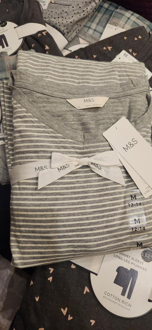 M&S Ladies Night Suit Pure Cotton in gift packing