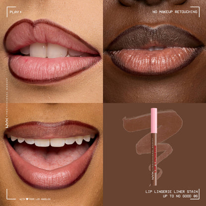 Nyx Lip Lingerie Lip Liner Stain shade up to no good  brown