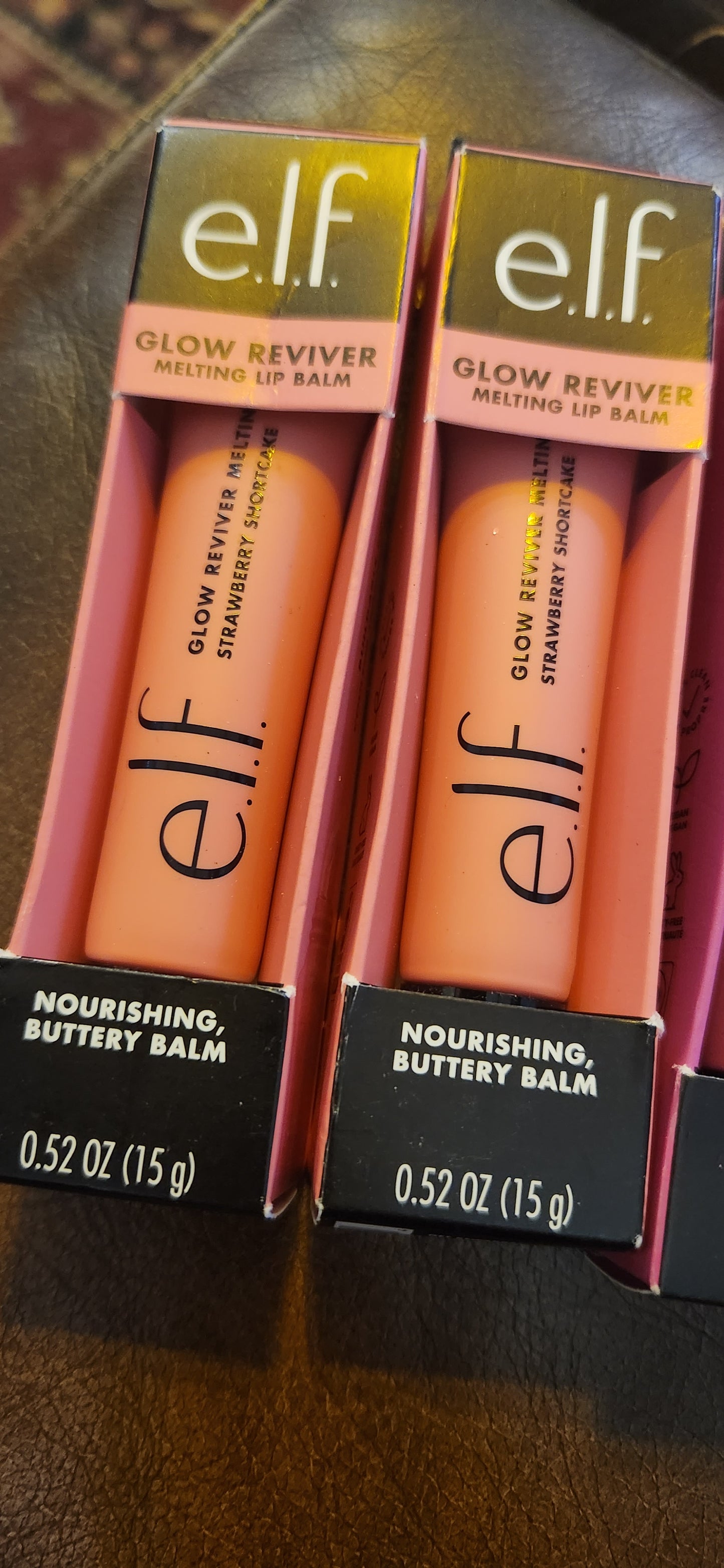 elf Glow Reviver Melting Lip Balm strawberry shortcake