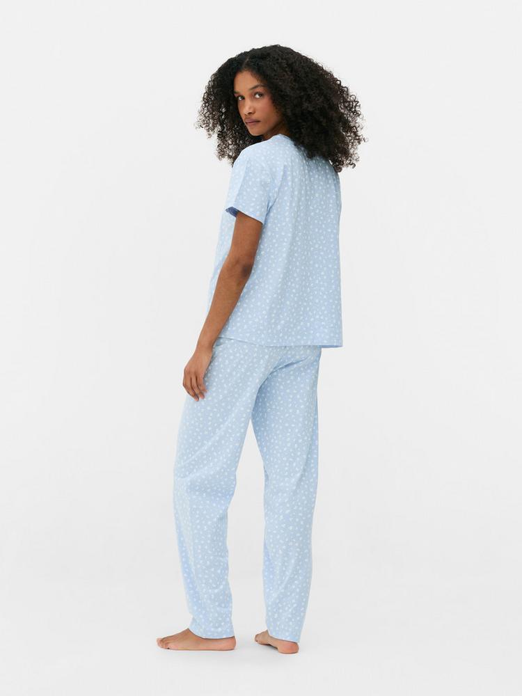 Primark women pyjamas cotton tshirt set