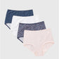 4 Pack Multicolour Daisy Print Full Knickers Underwear