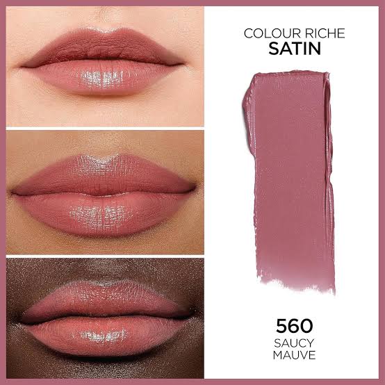 L'Oreal Paris Colour Riche Original Satin Lipstick 560 Saucy Mauve