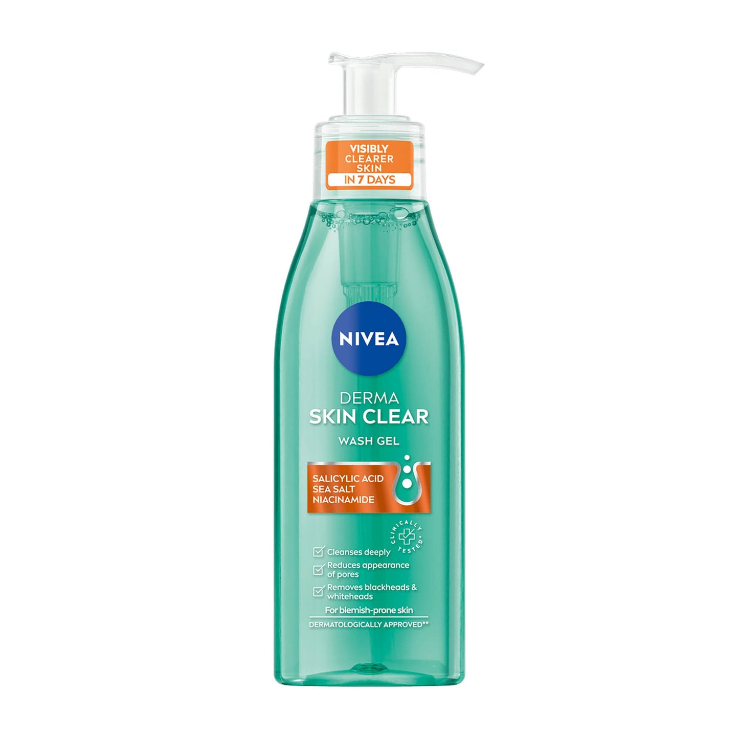 Nivea derma skin clear face wash gel with Salicylic Acid sea salt niacinamide 150ml from nivea uk