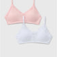 2 Pack Girls Pink Padded Crop Tops