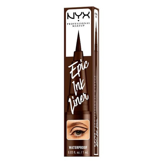 NYX PROFESSIONAL MAKEUP Epic Ink Liner, Waterproof Liquid Eyeliner brown