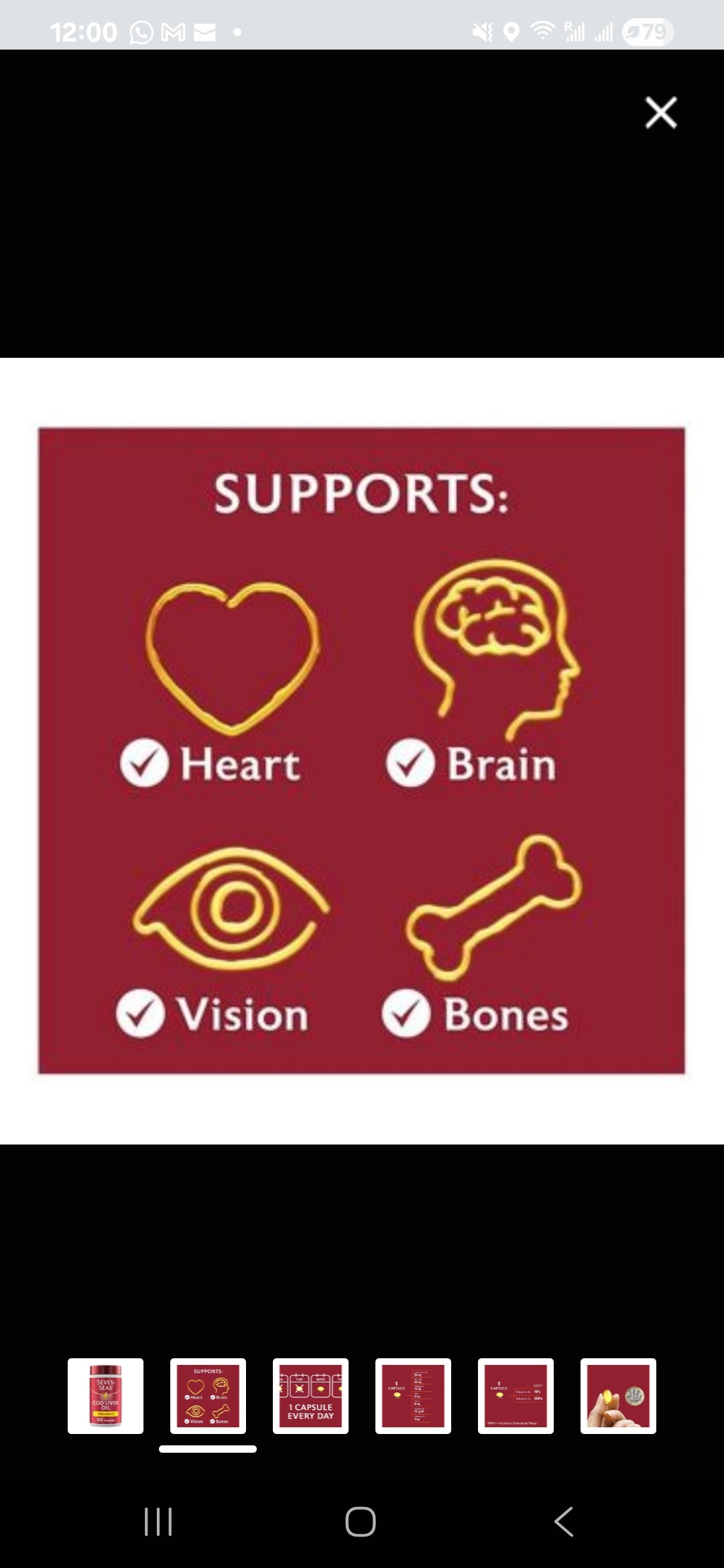 Seven Seas Cod Liver Oil One-A-Day Omega-3 Fish Oil & Vitamin D 120 Capsules from boots uk