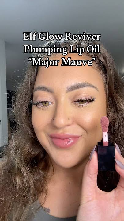 e.l.f Cosmetics e.l.f. Glow Reviver Lip oil plumping  major mauve