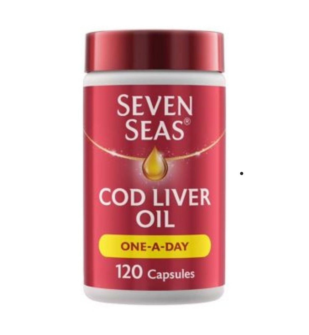 Seven Seas Cod Liver Oil One-A-Day Omega-3 Fish Oil & Vitamin D 120 Capsules from boots uk