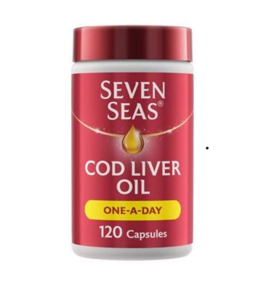 Seven Seas Cod Liver Oil One-A-Day Omega-3 Fish Oil & Vitamin D 120 Capsules from boots uk