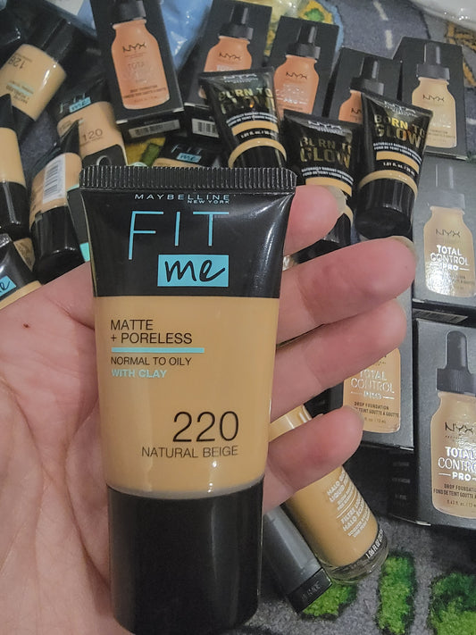 Maybelline fit me foundation matte poreless 220 natural beige