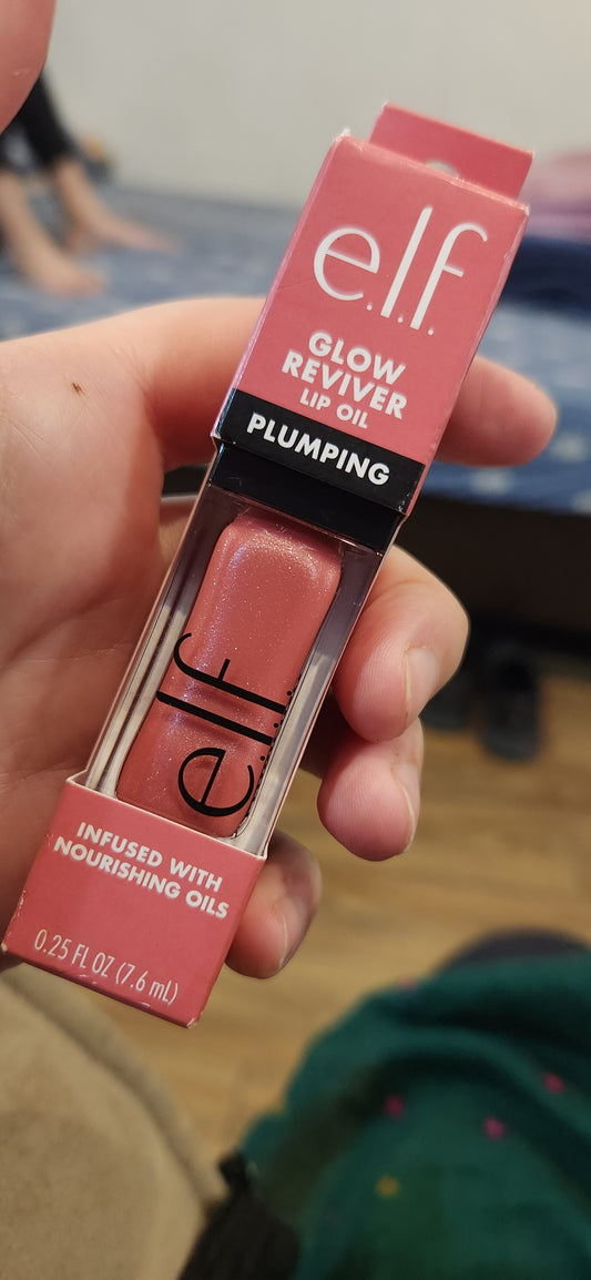 e.l.f Cosmetics e.l.f glow  Reviver Lip Oil plumping shade papayarazzi