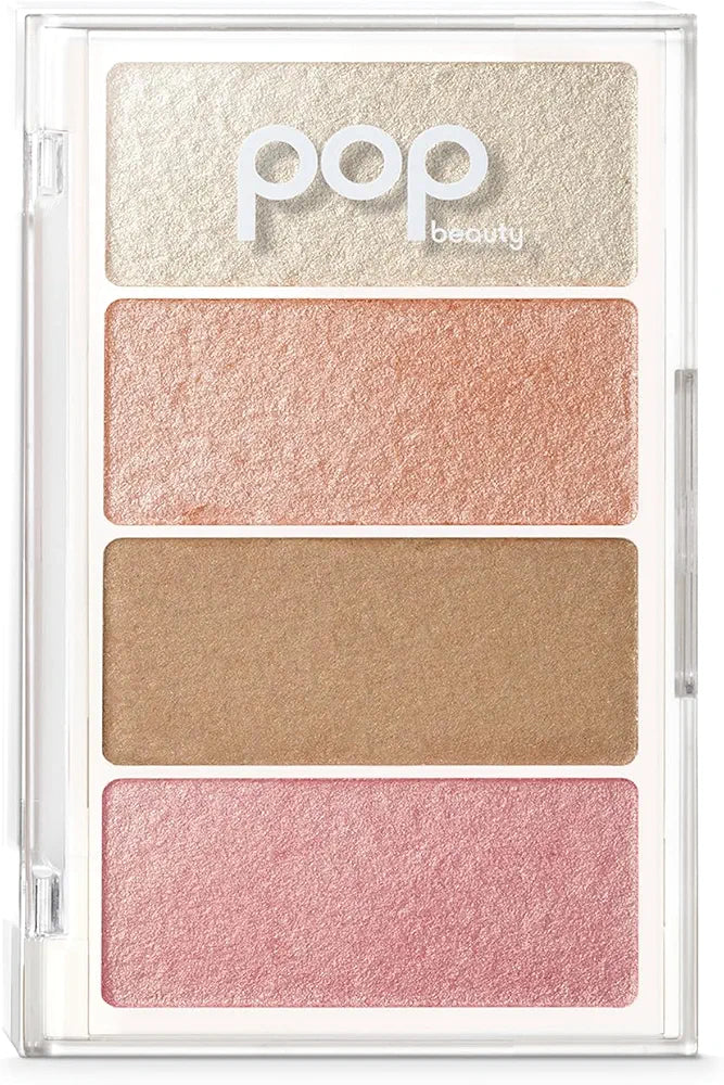 Pop Beauty Prismatic Palette - Gilded Peach | Light Reflecting Highlighter Blush Palette