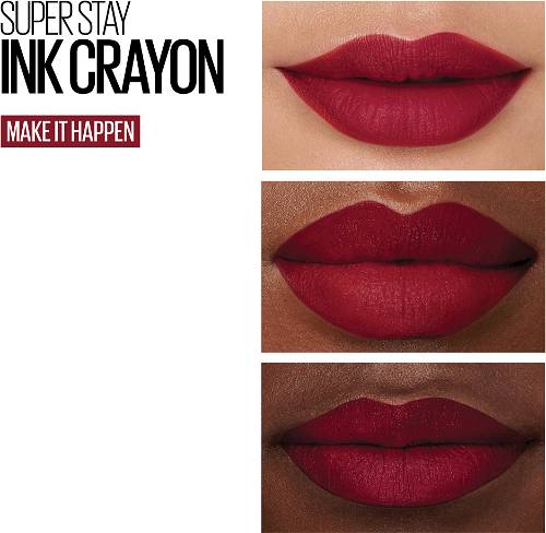 Maybelline Superstay Ink Crayon Lipstick 55 Make It Happen