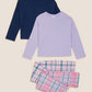 M& S  Uk girls pyjamas set pure cotton 4 pieces
