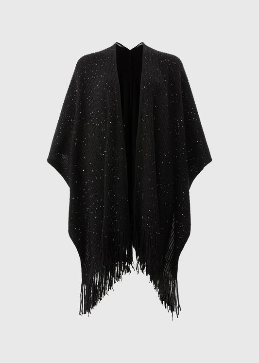 Matalan Uk Black Sequin cape  shawl so pretty