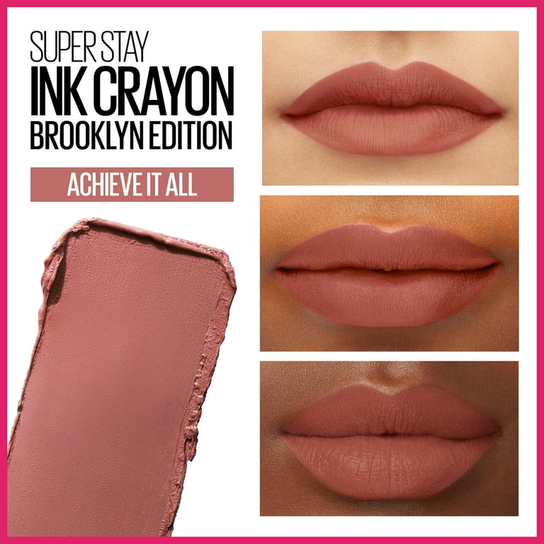 Maybelline Superstay Ink Crayon Lipstick 155 achive it all