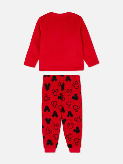 Primark Uk  fleece top pyjama pj set Mickey mouse disney
