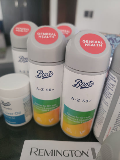Boots uk Multivitamins A to z 50 + 90 tablets bought from boots uk 🇬🇧